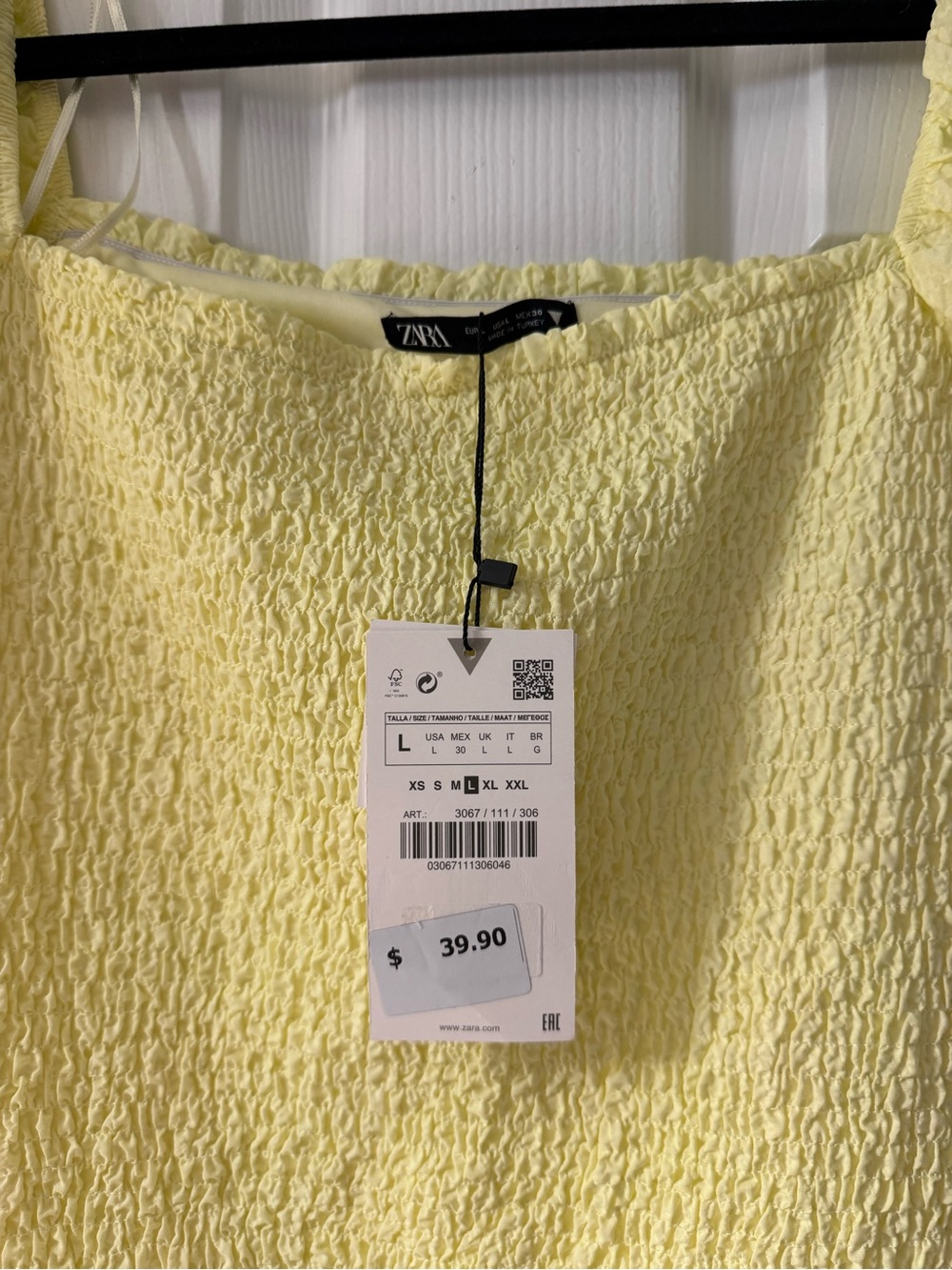 Yellow Smocked Ruffle Dress - Picture 2 of 2